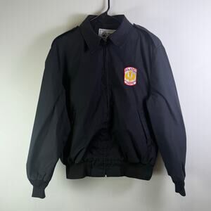 VTG US Army JROTC Jacket Mens M Black active Double Lined Military Made In USA